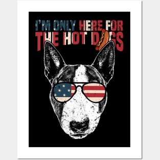 Bull Terrier Shirt Funny 4th of July Posters and Art